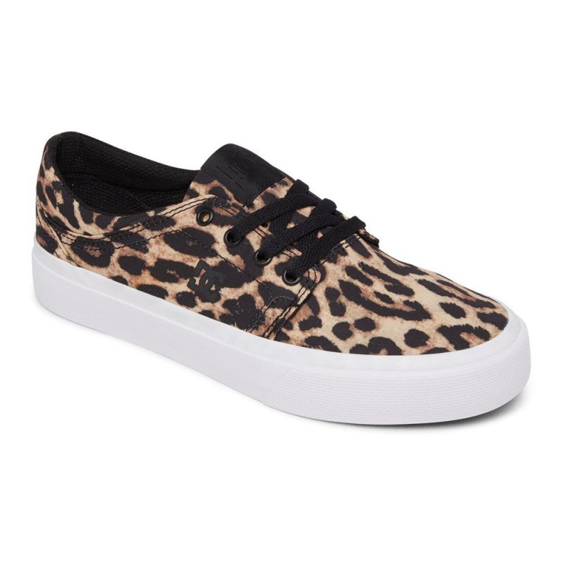 DC Trase Skateschuhe Damen Leopard | QOFC-48709