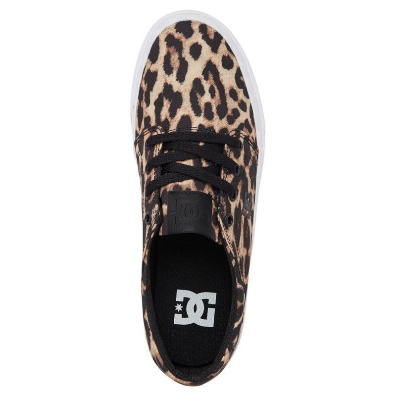 DC Trase Skateschuhe Damen Leopard | QOFC-48709