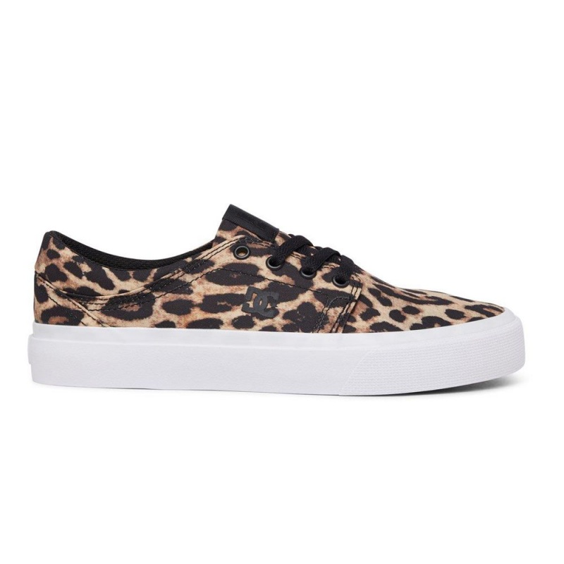 DC Trase Skateschuhe Damen Leopard | QOFC-48709