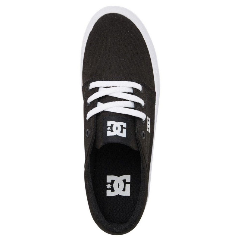 DC Trase Skateschuhe Damen Schwarz Weiß | PKRT-49738