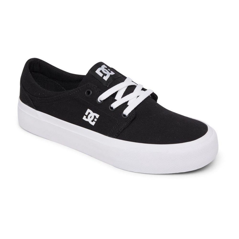 DC Trase Skateschuhe Damen Schwarz Weiß | LYXO-34086