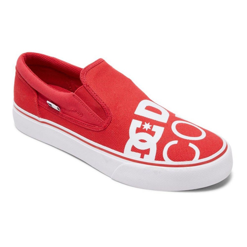 DC Trase Skateschuhe Herren Rot Weiß | BVCT-23694