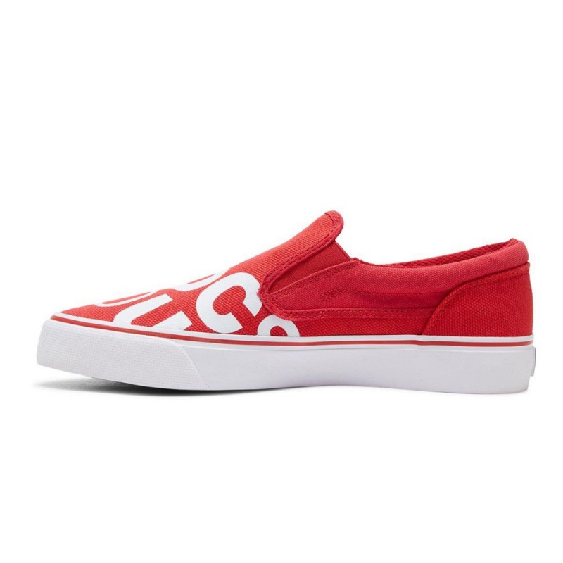 DC Trase Skateschuhe Herren Rot Weiß | BVCT-23694