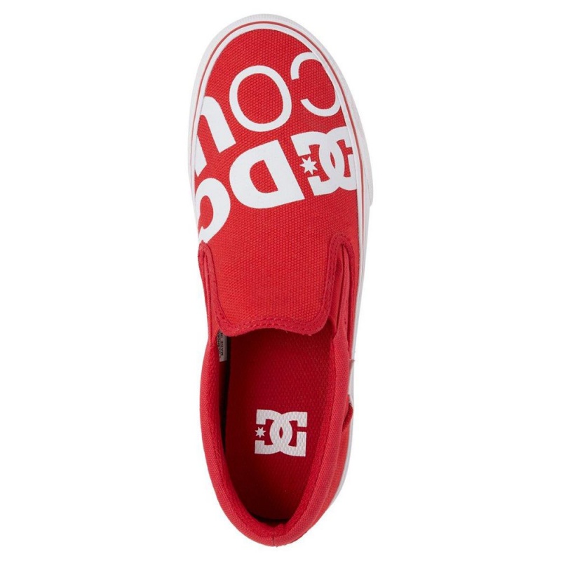 DC Trase Skateschuhe Herren Rot Weiß | BVCT-23694