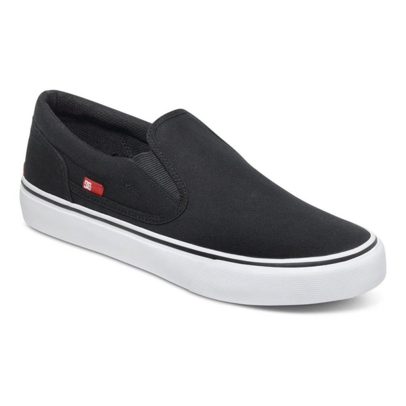 DC Trase Skateschuhe Herren Schwarz Weiß | PVUX-28596