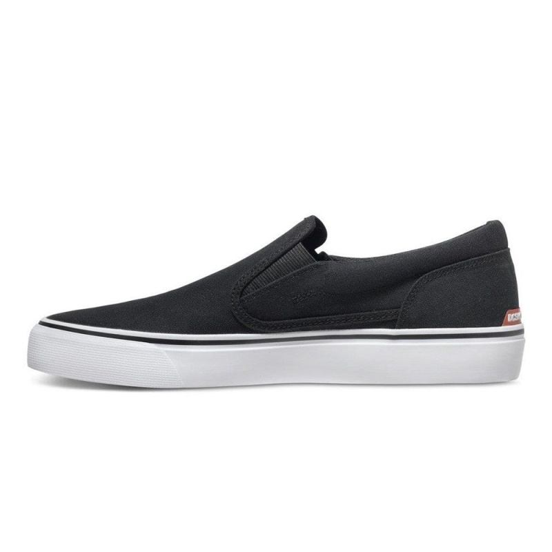 DC Trase Skateschuhe Herren Schwarz Weiß | PVUX-28596