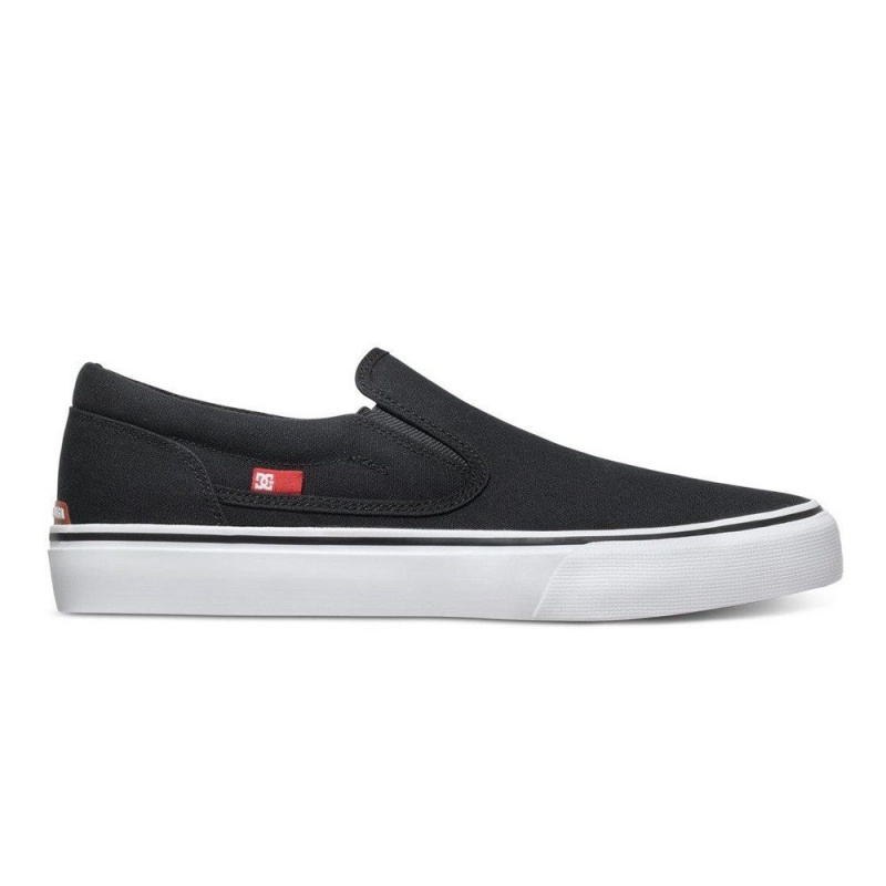 DC Trase Skateschuhe Herren Schwarz Weiß | PVUX-28596