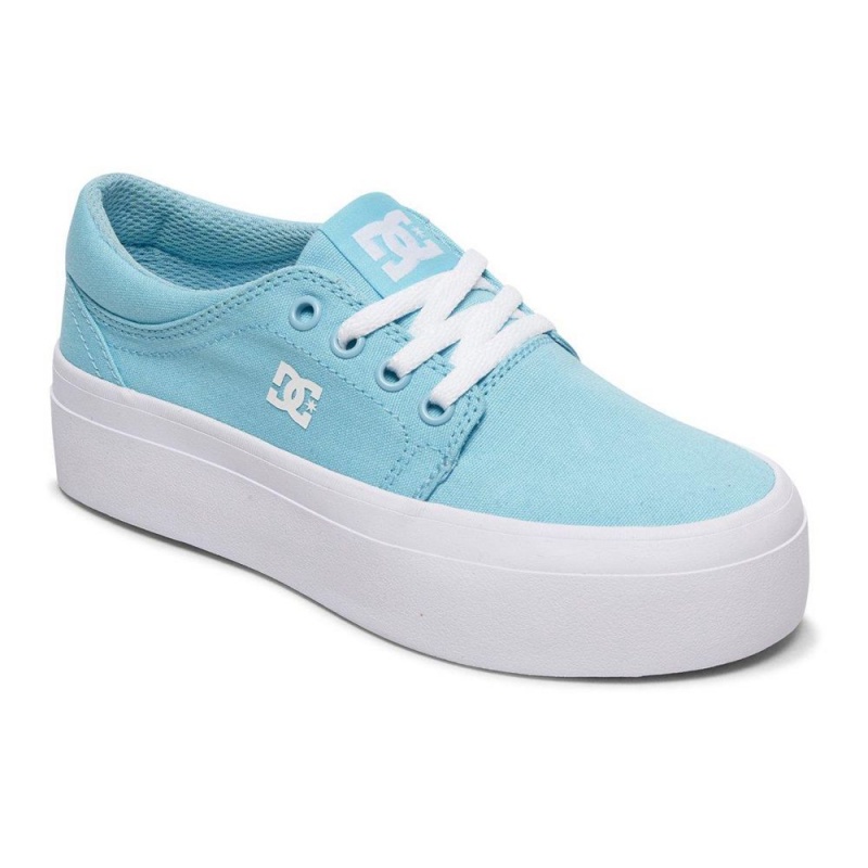 DC Trase Skateschuhe Kinder Blau | DJFC-10873