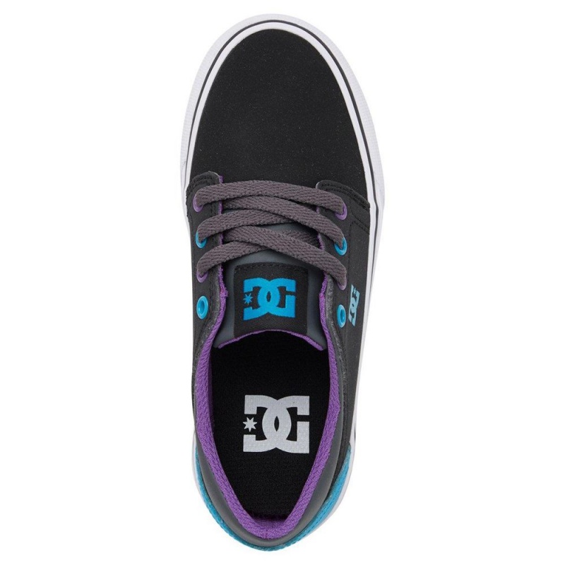 DC Trase Skateschuhe Kinder Schwarz Blau | ORXK-81672