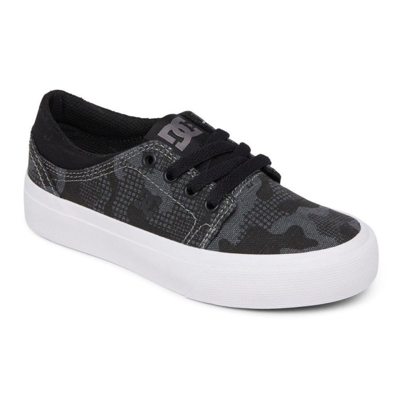 DC Trase Skateschuhe Kinder Schwarz | JQON-80712