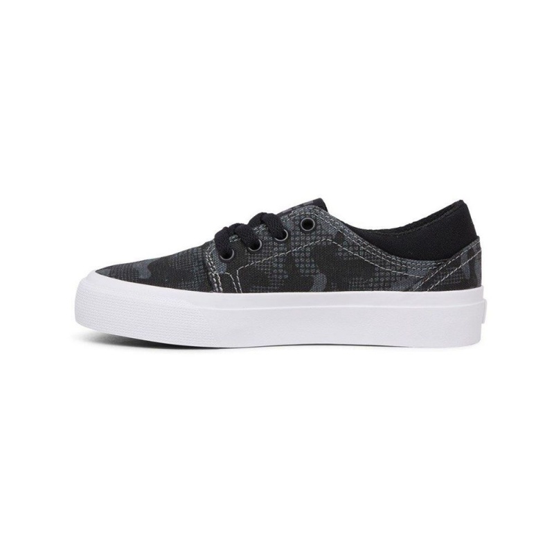 DC Trase Skateschuhe Kinder Schwarz | JQON-80712