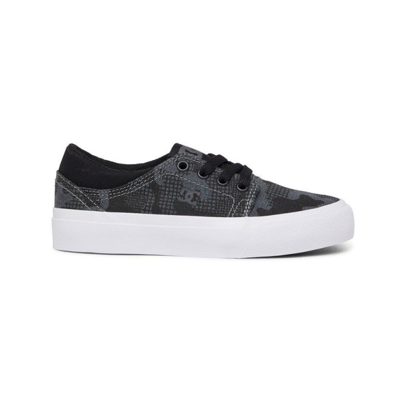 DC Trase Skateschuhe Kinder Schwarz | JQON-80712