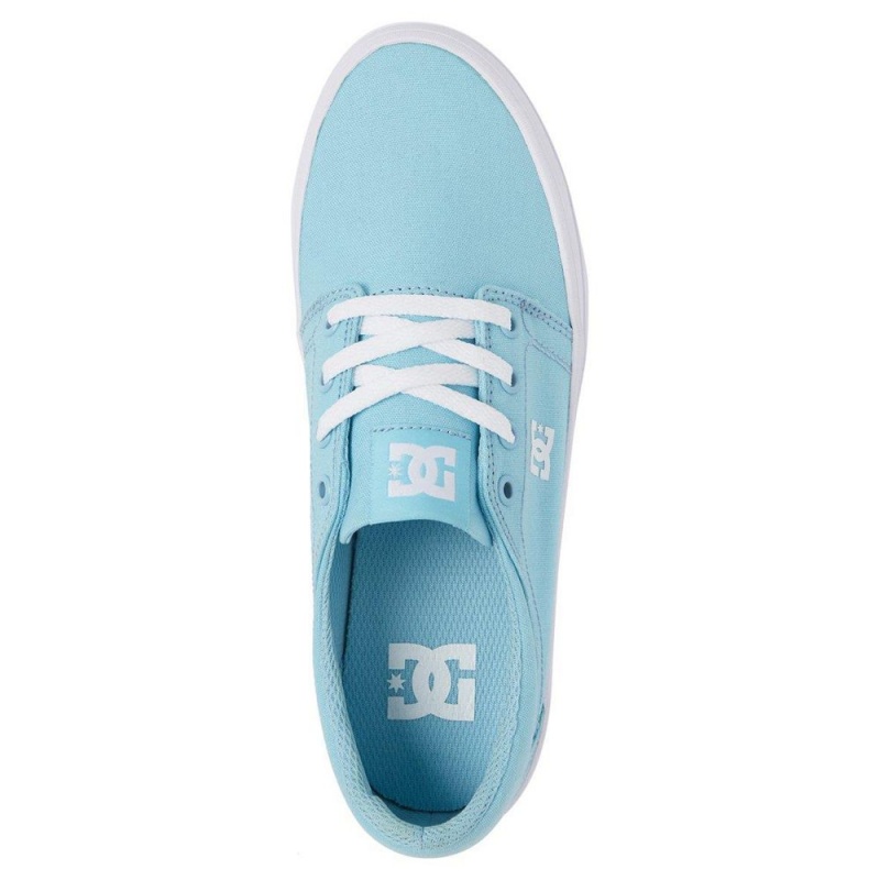 DC Trase TX Skateschuhe Damen Blau Weiß | VKJI-10256