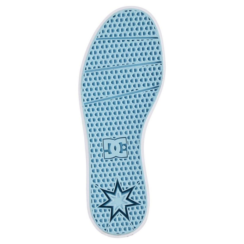 DC Trase TX Skateschuhe Damen Blau Weiß | VKJI-10256