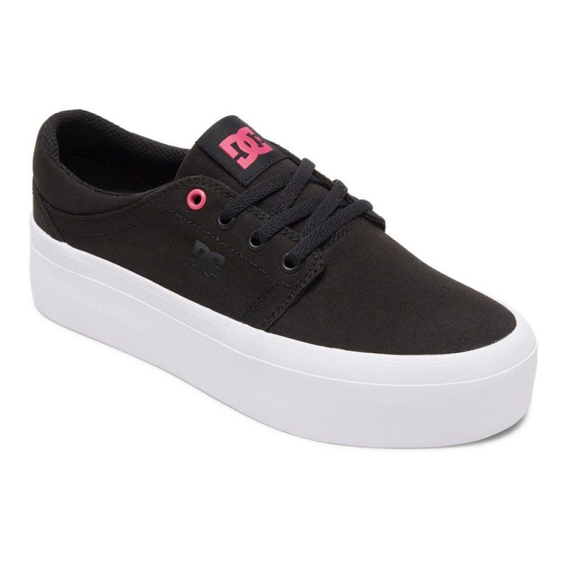 DC Trase TX Skateschuhe Damen Schwarz Rosa | SIYN-46815