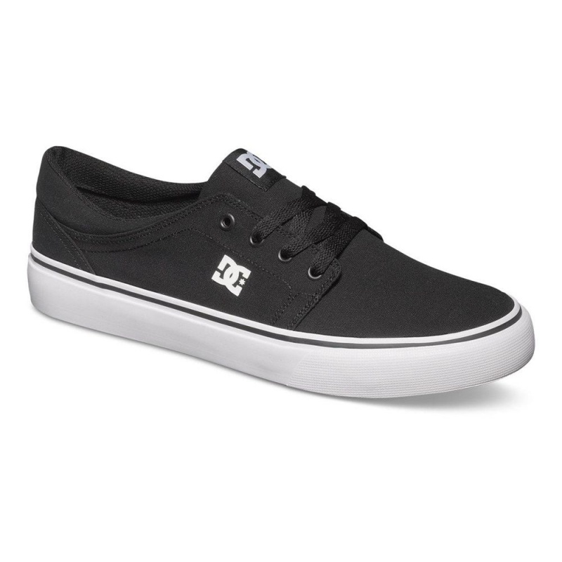 DC Trase TX Skateschuhe Herren Schwarz Weiß | UZSM-06593