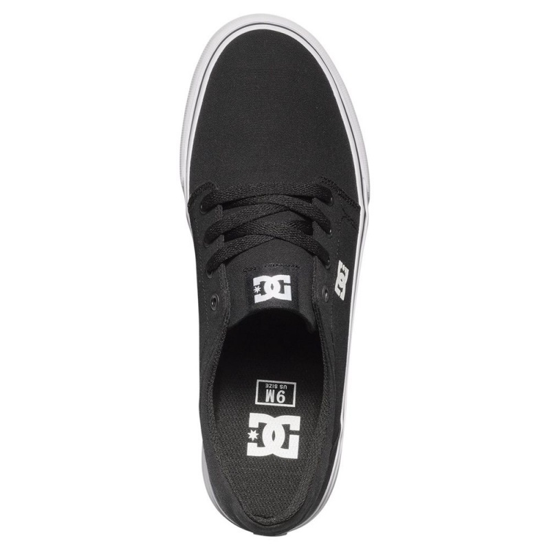 DC Trase TX Skateschuhe Herren Schwarz Weiß | UZSM-06593