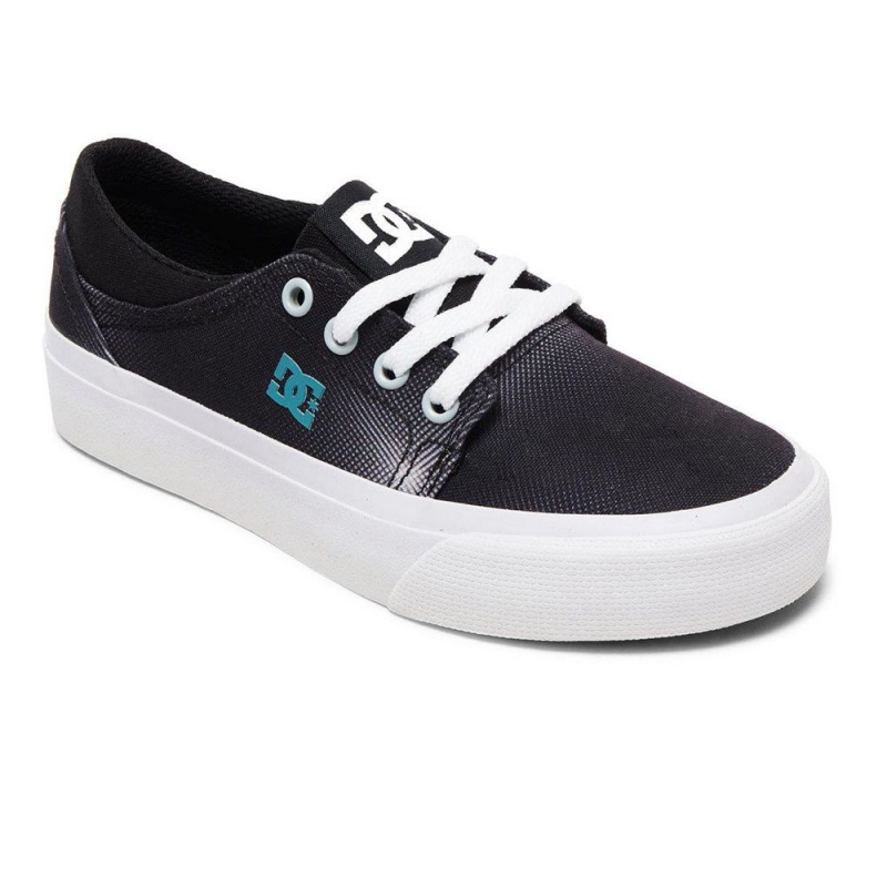 DC Trase TX Skateschuhe Kinder Schwarz Weiß | GPDC-21803