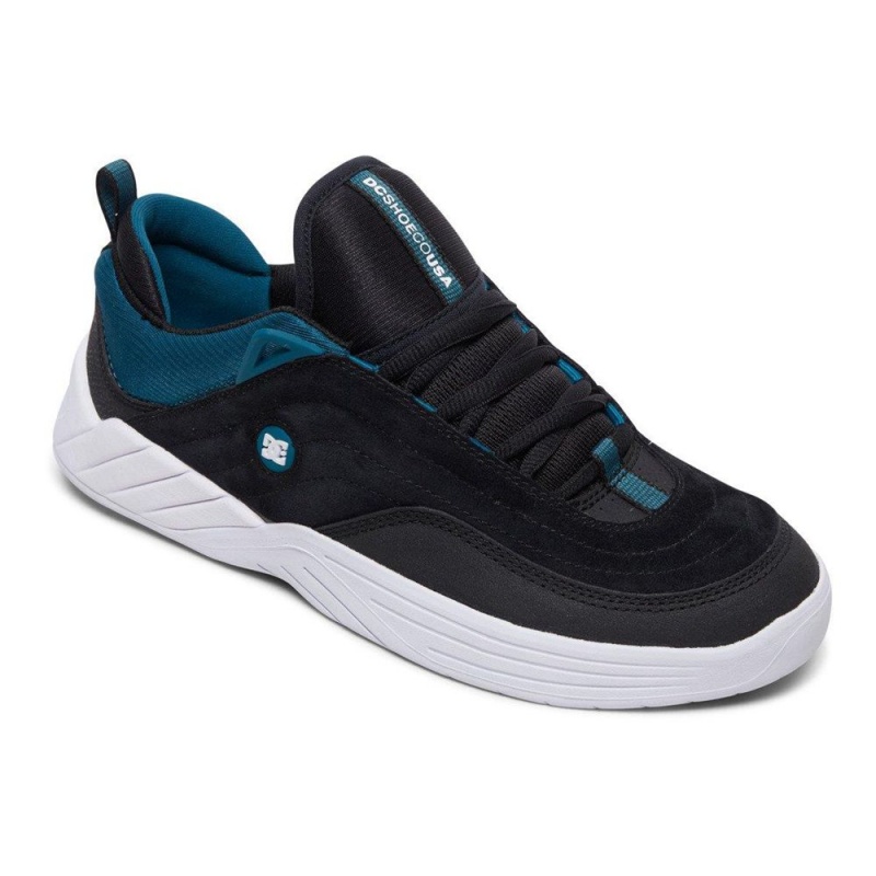 DC Williams Slim Sportschuhe Herren Schwarz Blau | XMCW-37561