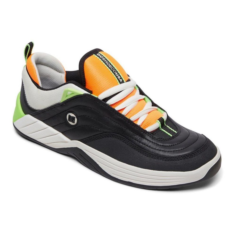 DC Williams Slim Sportschuhe Herren Schwarz Orange | KEBZ-67513