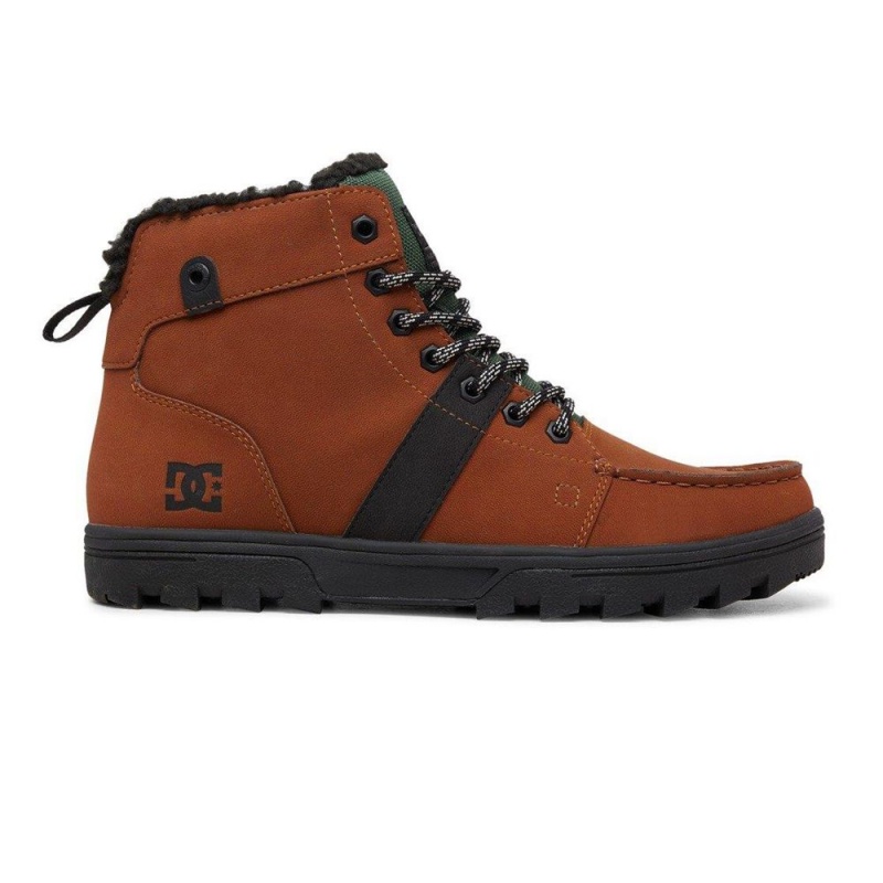 DC Woodland Stiefel Herren Braun Grün | GLHC-07538